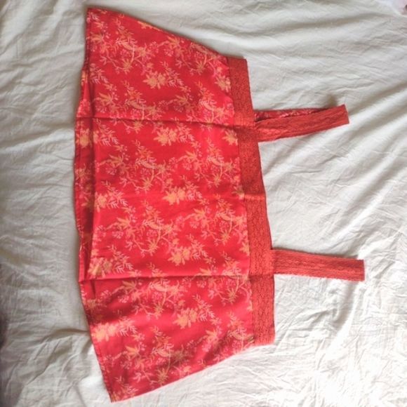 New KREWE red tropical print crop top - Picture 4 of 8